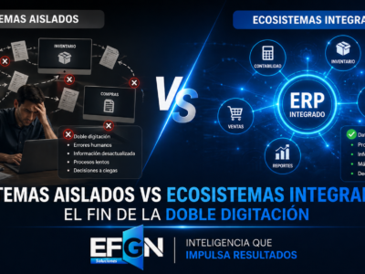 Sistemas aislados vs Ecosistemas integrados: El fin de la doble digitación