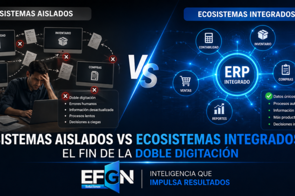 Sistemas aislados vs Ecosistemas integrados: El fin de la doble digitación