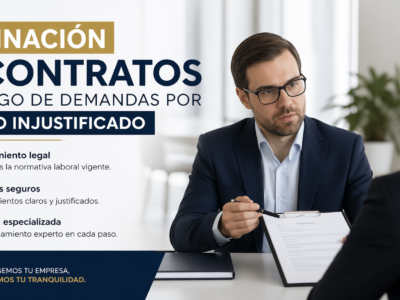 Terminación de contratos sin riesgo de demandas por despido injustificado