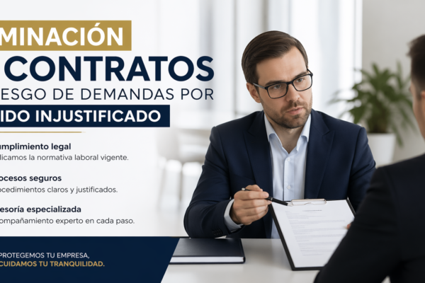 Terminación de contratos sin riesgo de demandas por despido injustificado