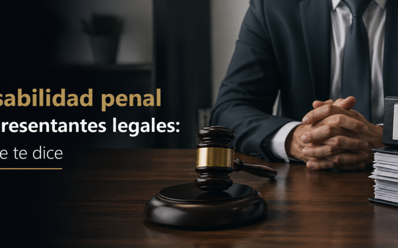 Responsabilidad penal de los representantes legales: Lo que nadie te dice