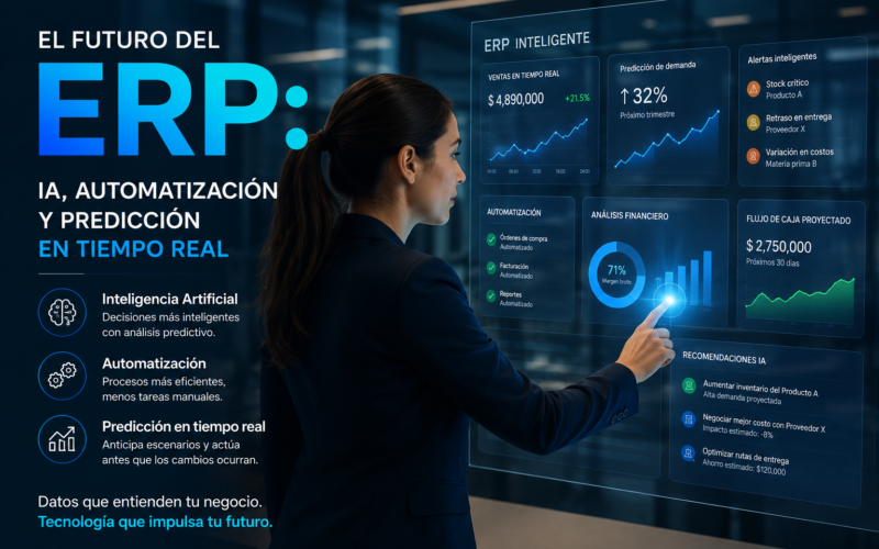 El futuro del ERP: IA, automatización y predicción en tiempo real