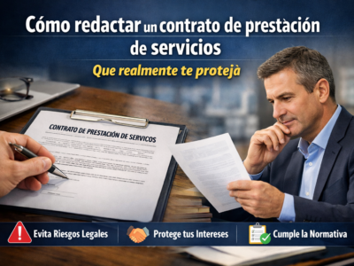 Cómo redactar un contrato de prestación de servicios que realmente te proteja