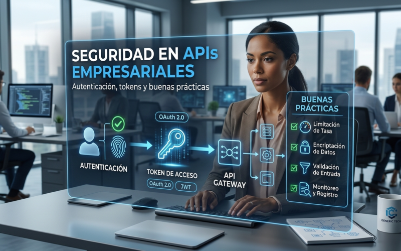 Seguridad en APIs empresariales: Autenticación, tokens y buenas prácticas