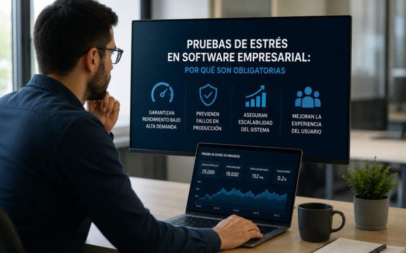 Pruebas de estrés en software empresarial: Por qué son obligatorias