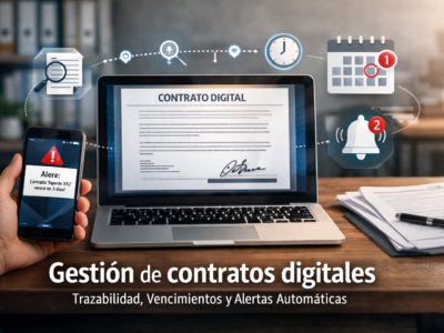 Gestión de contratos digitales: trazabilidad, vencimientos y alertas automáticas